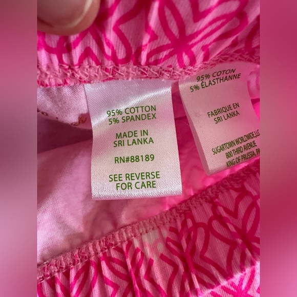 Lilly Pulitzer Girls Mini Sammy Pajama Set in Passion Fruit Fluttering Hearts - Picture 4 of 4